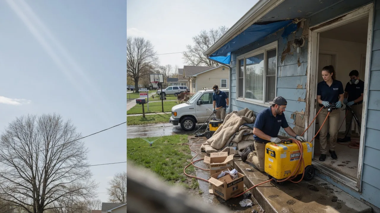 Basement Flood Cleanup in Footville, WI near me